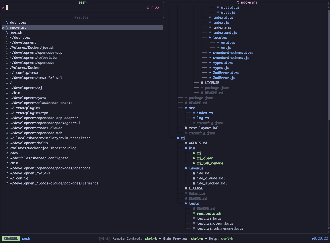 tv running the sesh channel